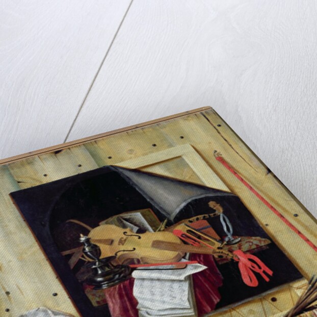 Trompe l'Oeil Still Life, 1665 by Cornelis Norbertus Gijsbrechts