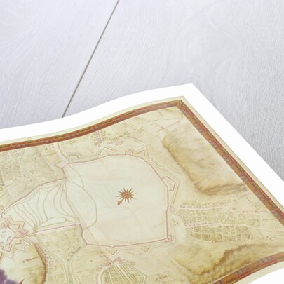 Ms. 988, Vol.3 fol.7 Plan and Map of the town, citadel and surroundings of Amiens by Sebastien Le Prestre de Vauban