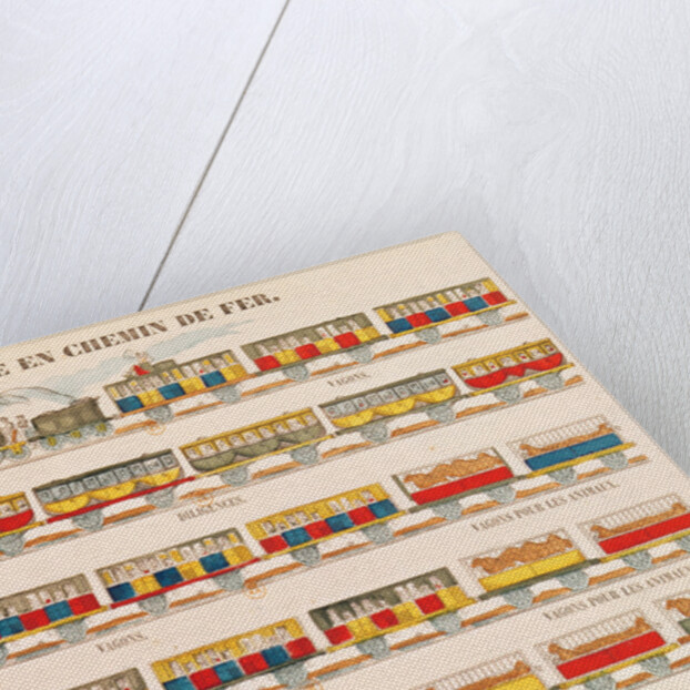 Rail Travel in 1845 by French School