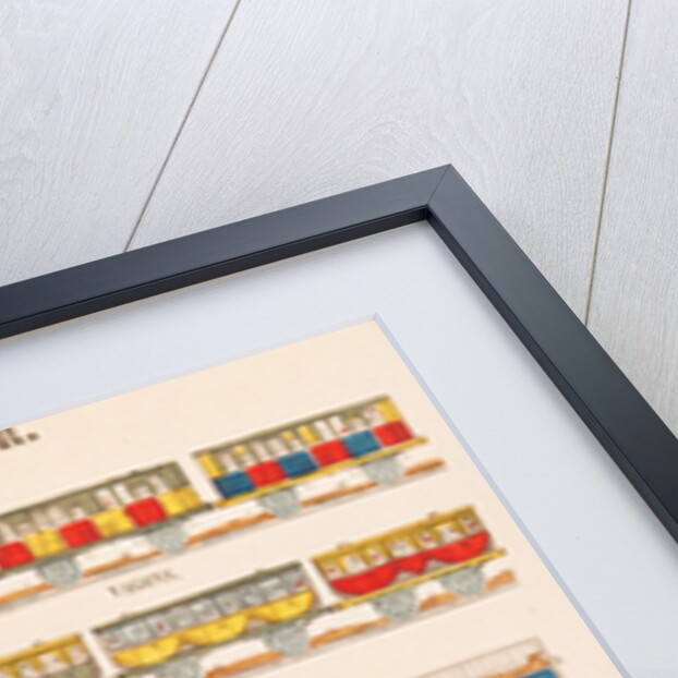 Rail Travel in 1845 by French School