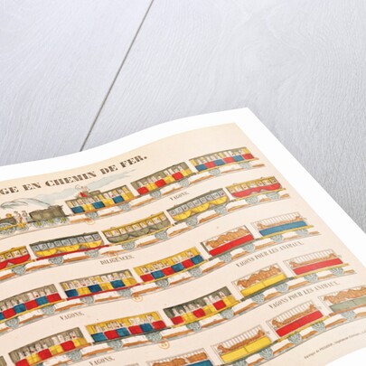 Rail Travel in 1845 by French School