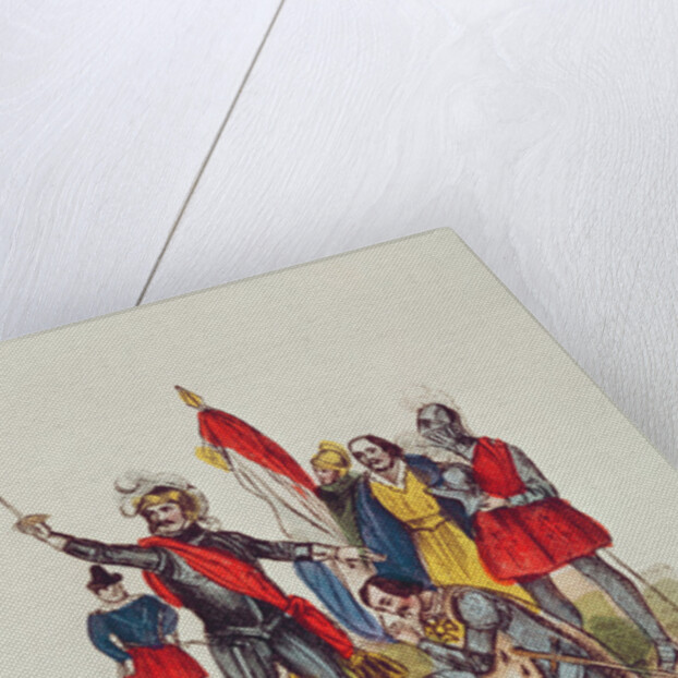 Francois I King of France and Pierre du Terrail Chevalier Bayard, after the Battle of Marignan in 1515, 1841 by French School