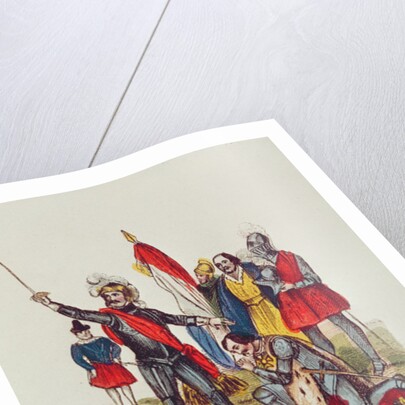 Francois I King of France and Pierre du Terrail Chevalier Bayard, after the Battle of Marignan in 1515, 1841 by French School