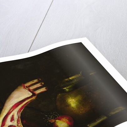 Still Life with Cutlets by Antoine Vollon