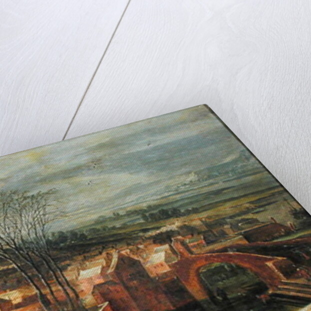 Landscape with Skaters by J. & Momper J. de (1564-1635) Brueghel