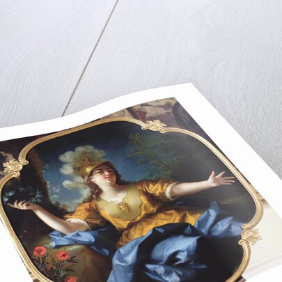 Portrait of a Woman as Minerva, 1730 by Jean Raoux