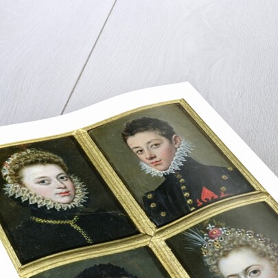 Portrait of Two Men and Two Women by Alonso Sanchez Coello