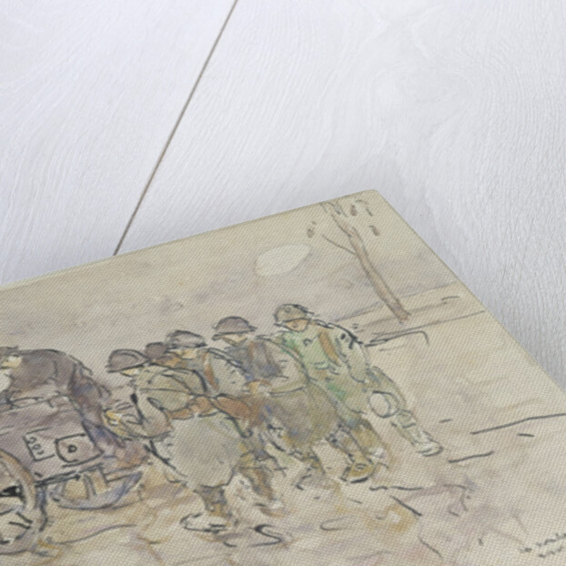 Field Kitchen on the Road to Belfort, 1918 by Louis Robert Antral