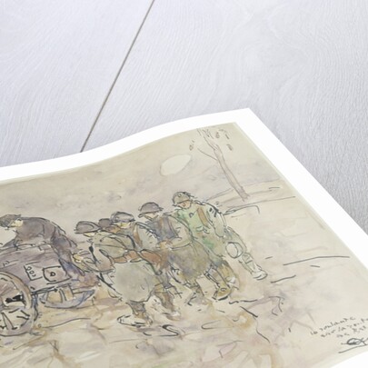 Field Kitchen on the Road to Belfort, 1918 by Louis Robert Antral