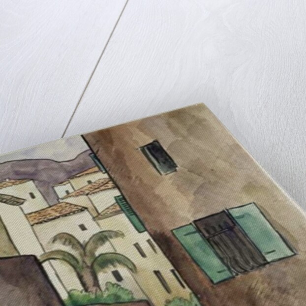 Mediterranean Street and Houses by Louis Robert Antral