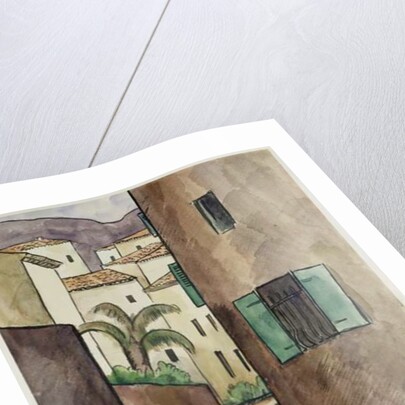 Mediterranean Street and Houses by Louis Robert Antral