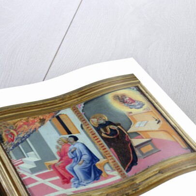 The Dream of St. Jerome and the Apparition of St. Jerome to Sulpicius Severus and St. Augustine, 1444 by Sano di also Ansano di Pietro di Mencio Pietro