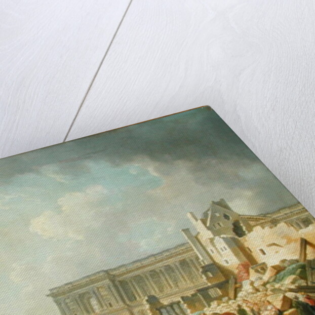 Clearing the Colonnade of the Louvre, 1764 by Pierre Antoine Demachy