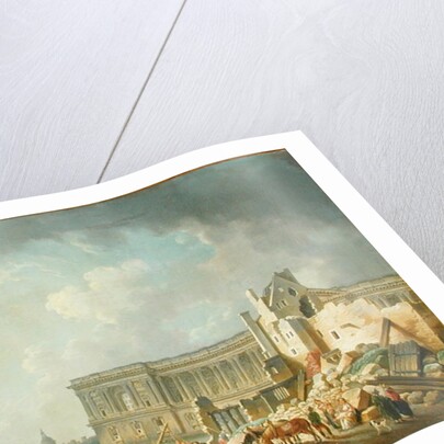 Clearing the Colonnade of the Louvre, 1764 by Pierre Antoine Demachy