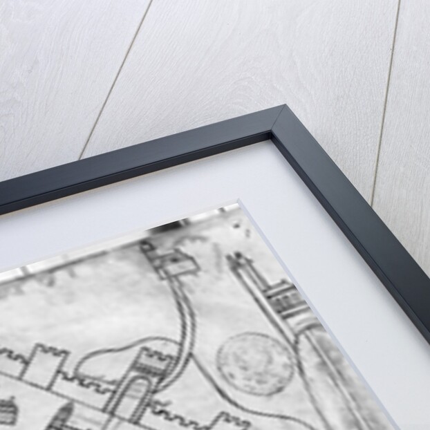 Ms 466 fol.1 Map of the city of Jerusalem, before 1167 by Flemish School