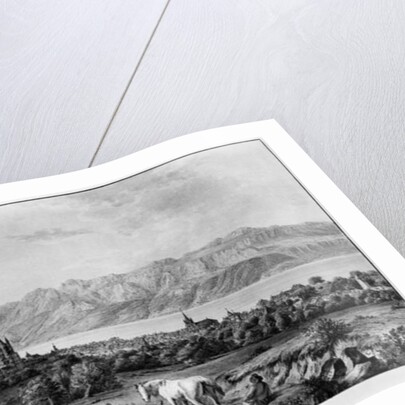 View of Lausanne by Johann Ludwig Aberli