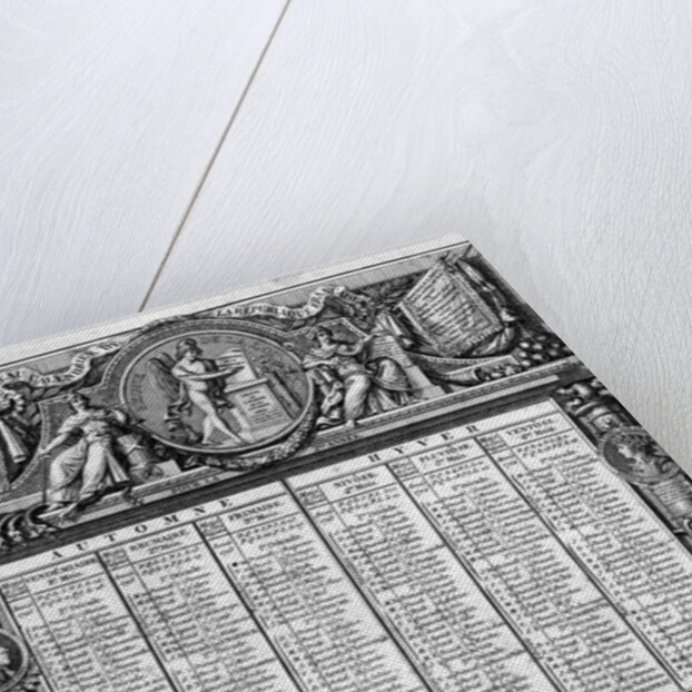 Republican calendar, 22nd September 1793 by Francois Maria Isidore Queverdo