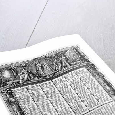 Republican calendar, 22nd September 1793 by Francois Maria Isidore Queverdo