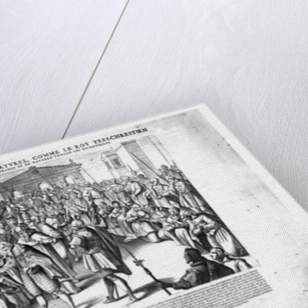 Henri IV curing the sufferers of scrofula by Pierre Firens