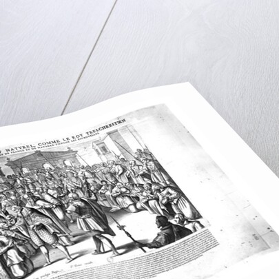 Henri IV curing the sufferers of scrofula by Pierre Firens