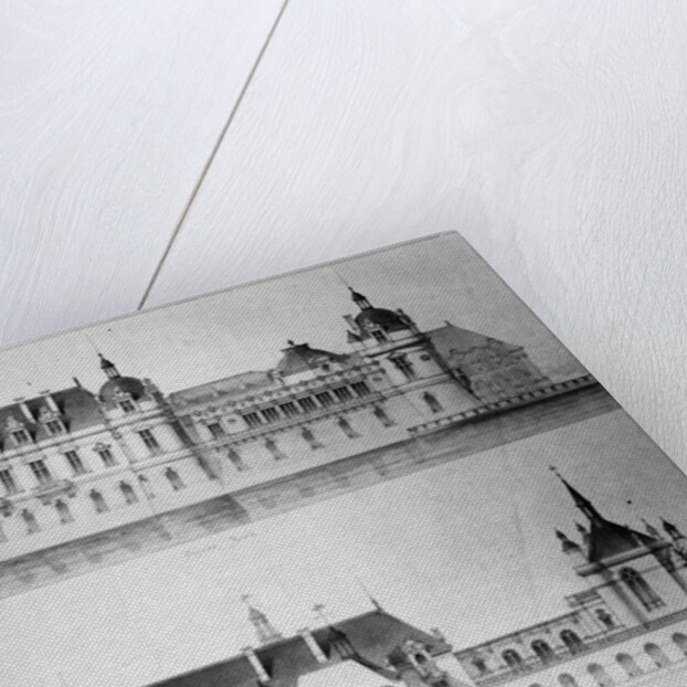 Design for the reconstruction of the north facade and the facade of the Petit Chateau of the Chateau de Chantilly, 1875 by Pierre Jerome Honore Daumet