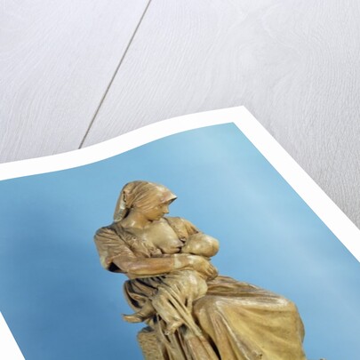 Peasant Woman Feeding her Child by Aime Jules Dalou