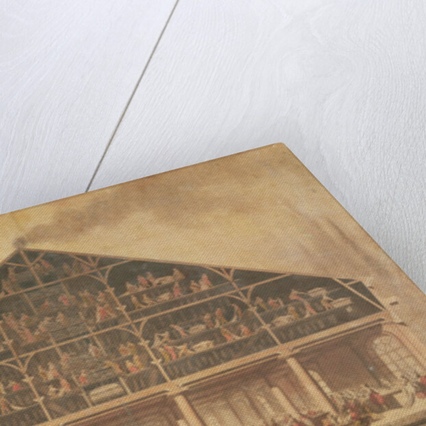 Interior of the Briche Laundry, Paris by Gentil