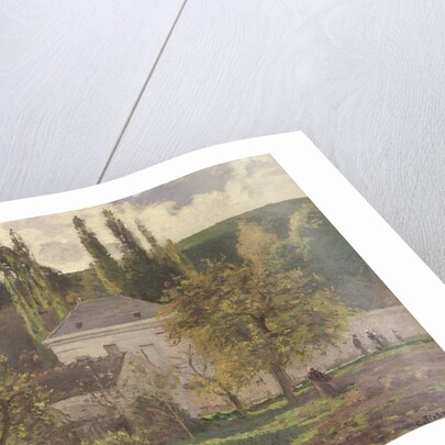 House in the Hermitage, Pontoise, 1873 by Camille Pissarro