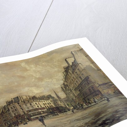 Place Maubert, Paris, 1888 by Emmanuel Lansyer