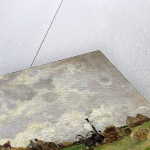 The Threshing Machine by Edmond Charles Yon