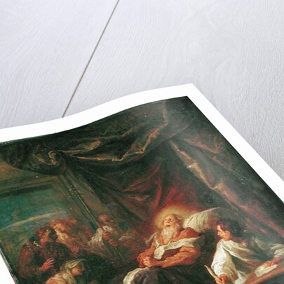 The Death of St. Ambrose, before 1706 by Bon de Boulogne