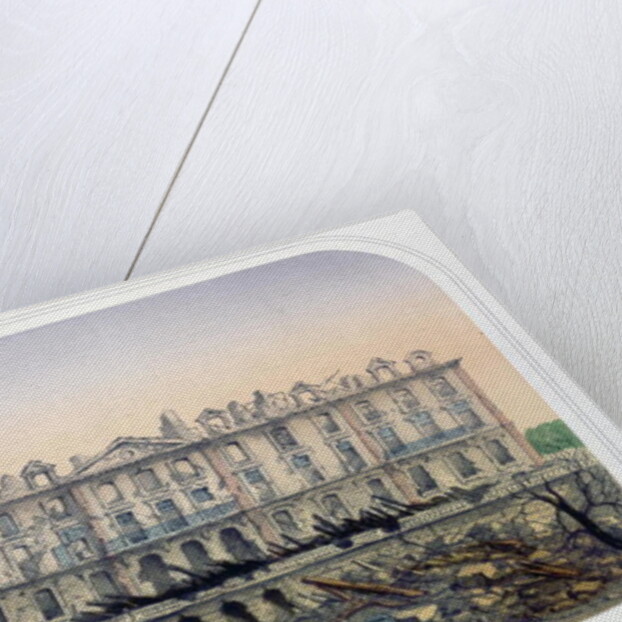 The Chateau de Meudon Bombarded by Prussian Troops in 1870, c.1871 by French School