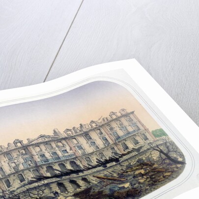 The Chateau de Meudon Bombarded by Prussian Troops in 1870, c.1871 by French School