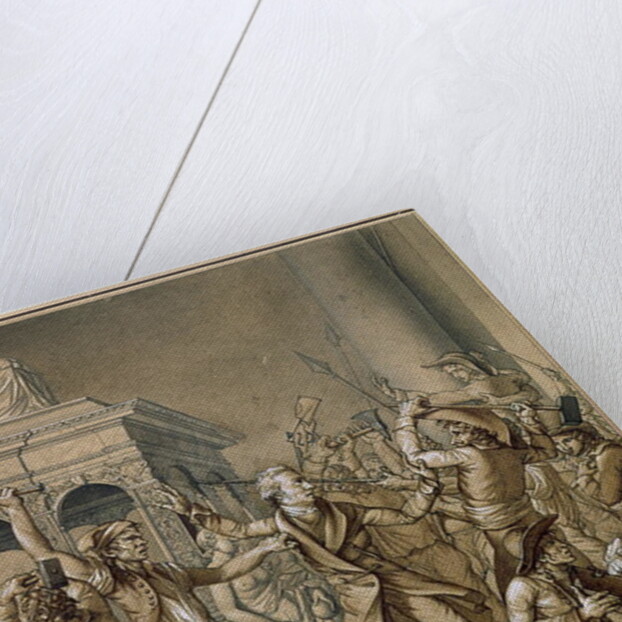 Alexandre Lenoir opposing the destruction of the royal tombs of the French monarchy in the Church of Saint-Denis by Pierre Joseph Lafontaine