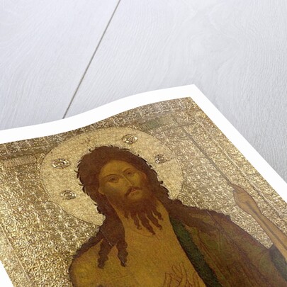 Icon of St. John the Forerunner, Moscow School, 1560s by School Russian