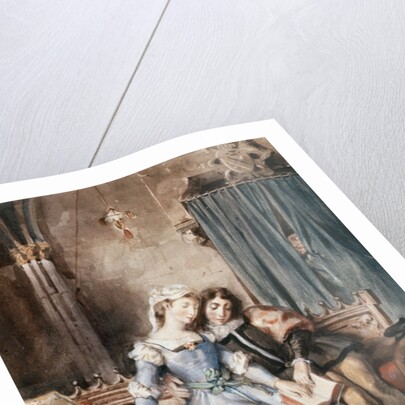 Paolo Malatesta and Francesca da Rimini by Ferdinand Victor Eugene Delacroix