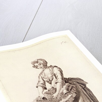 Gooseberries for mackerel, The Gooseberry Seller by French School