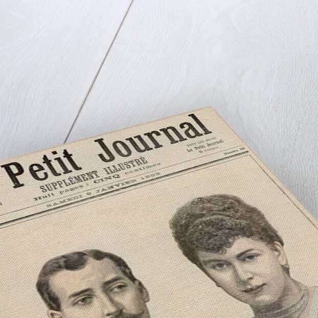 The Engagement of Albert Victor Duke of Clarence, eldest son of Edward, Prince of Wales to Victoria Mary of Teck by French School