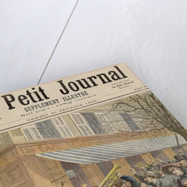 Uprising against a Salvation Army Procession in Paris, from Le Petit Journal, 20th February 1892 by French School