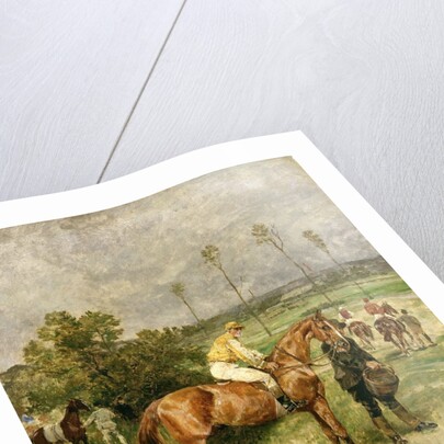 Before the Start, 1890 by John Lewis Brown