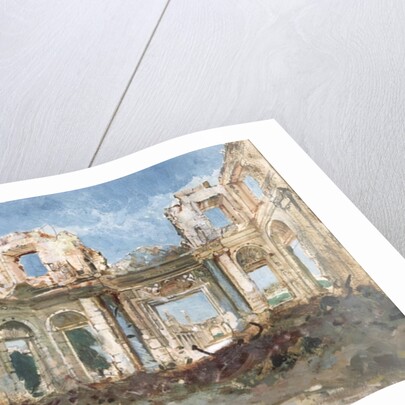 The Chateau de Saint-Cloud after the Fire by Pierre Tetar van Elven