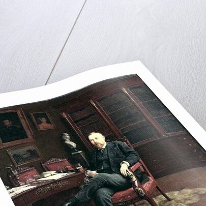 Portrait of Paul Marmottan in his Study, 1899 by Johan Georg Otto von count of Rosen