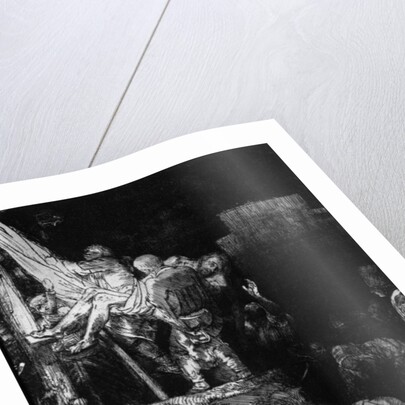 The Descent from the Cross with a Torch, 1654 by Rembrandt Harmensz. van Rijn