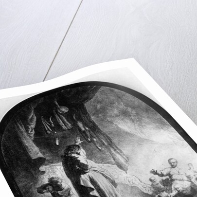 The Great Raising of Lazarus by Rembrandt Harmensz. van Rijn