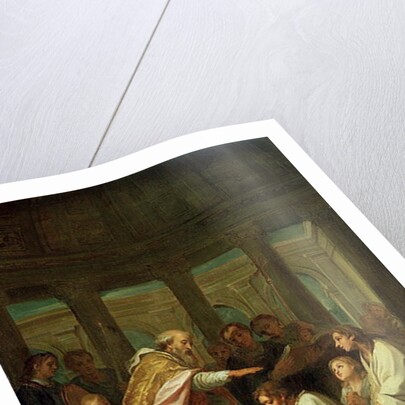 Baptism of St. Augustine study for the decoration of the Invalides, 1702 by Louis de the Younger Boulogne