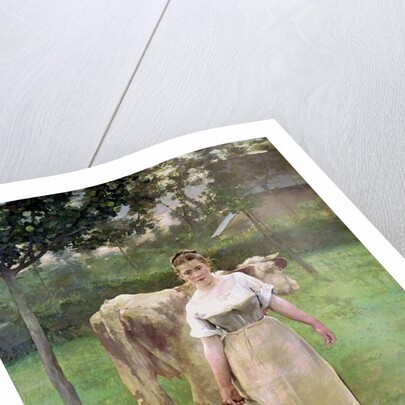 Manda Lametrie, The Farm Maid, 1887 by Alfred Roll