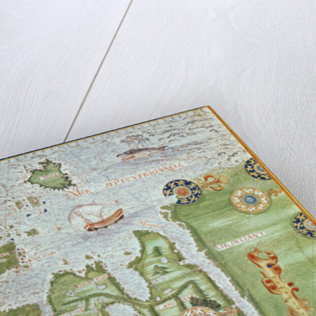 Fol.10v Map of Scandinavia and Northern Russia by Guillaume Le Testu