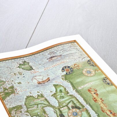 Fol.10v Map of Scandinavia and Northern Russia by Guillaume Le Testu