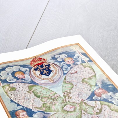 Fol.7v Map of the North Pole by Guillaume Le Testu