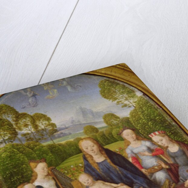 Virgin and Child with Saints, left hand panel from the Diptych of Jean du Cellier, c.1490 by Hans Memling